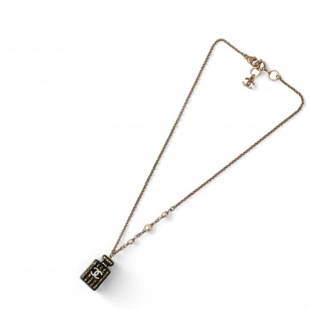 CHANEL Authentic Black Logo Necklace - Picture 4 of 7